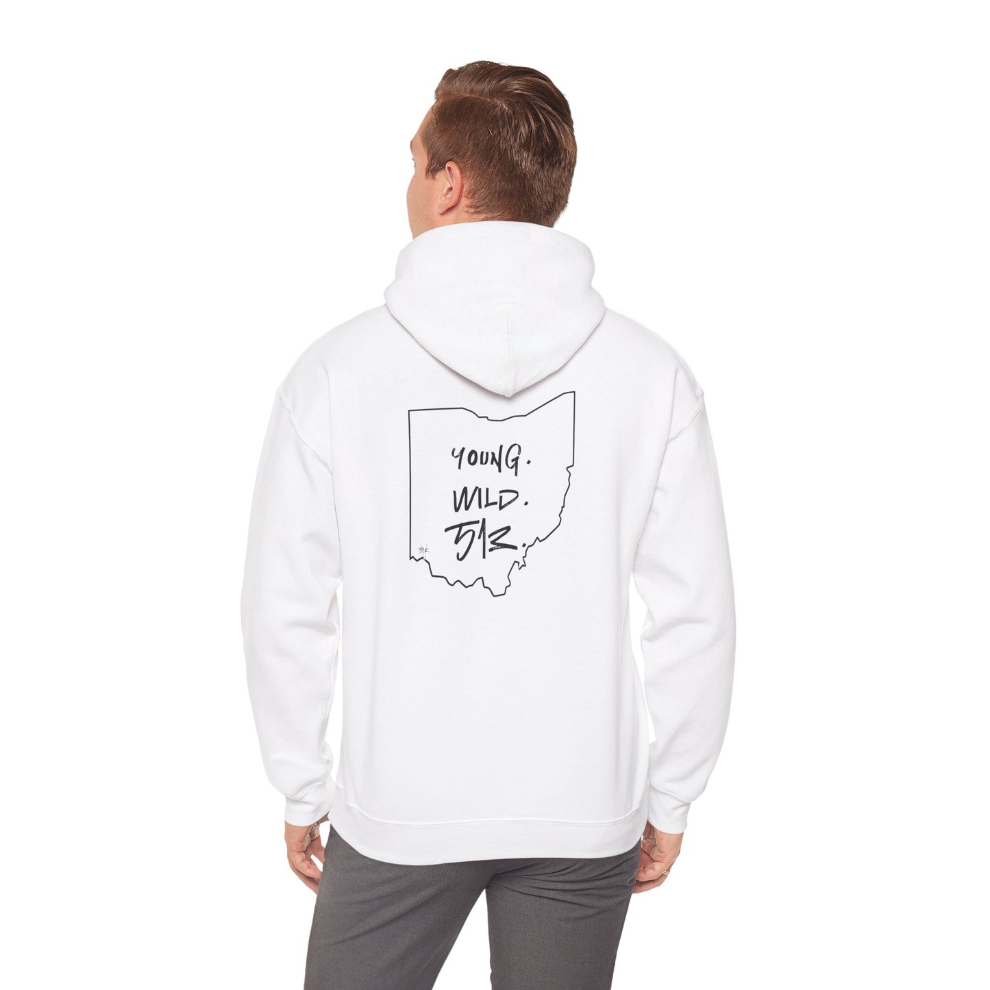 Men's 513 Vision Young. Wild. 513. Heavy Blend Hoodie