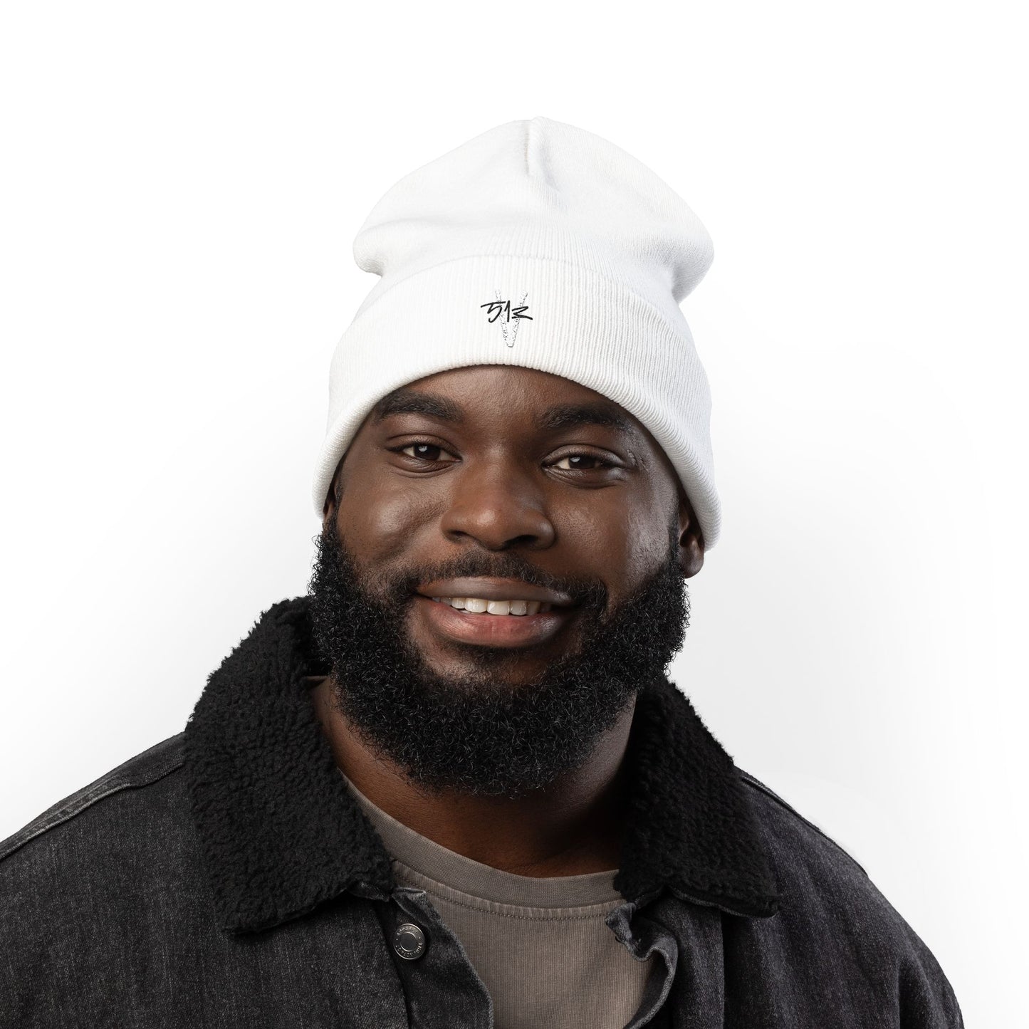 513 Vision Logo Stylish Knit Beanie with Custom Embroidery