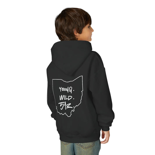 Kids' Young. Wild. 513. Heavy Blend Hoodie