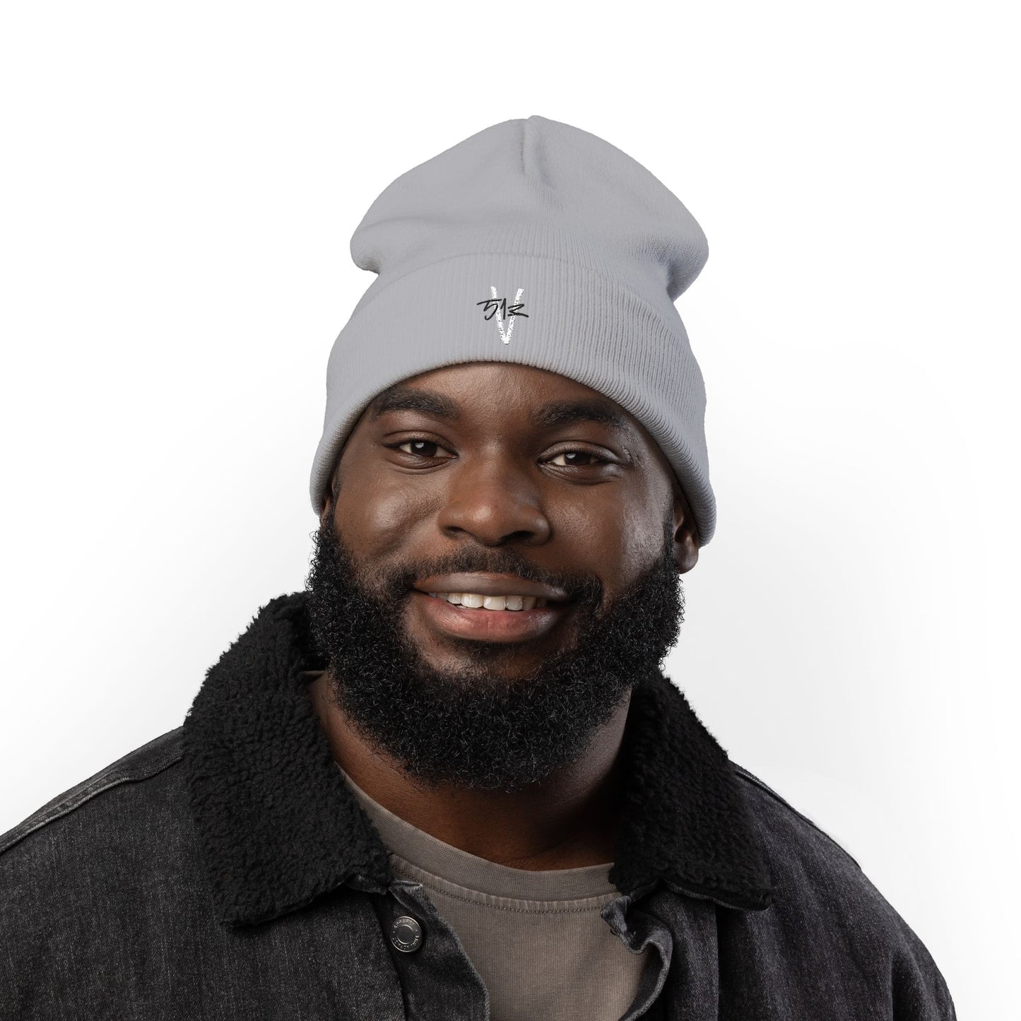 513 Vision Logo Stylish Knit Beanie with Custom Embroidery