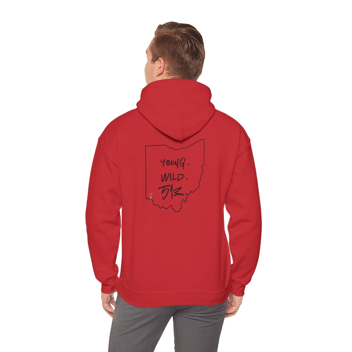 Men's 513 Vision Young. Wild. 513. Heavy Blend Hoodie