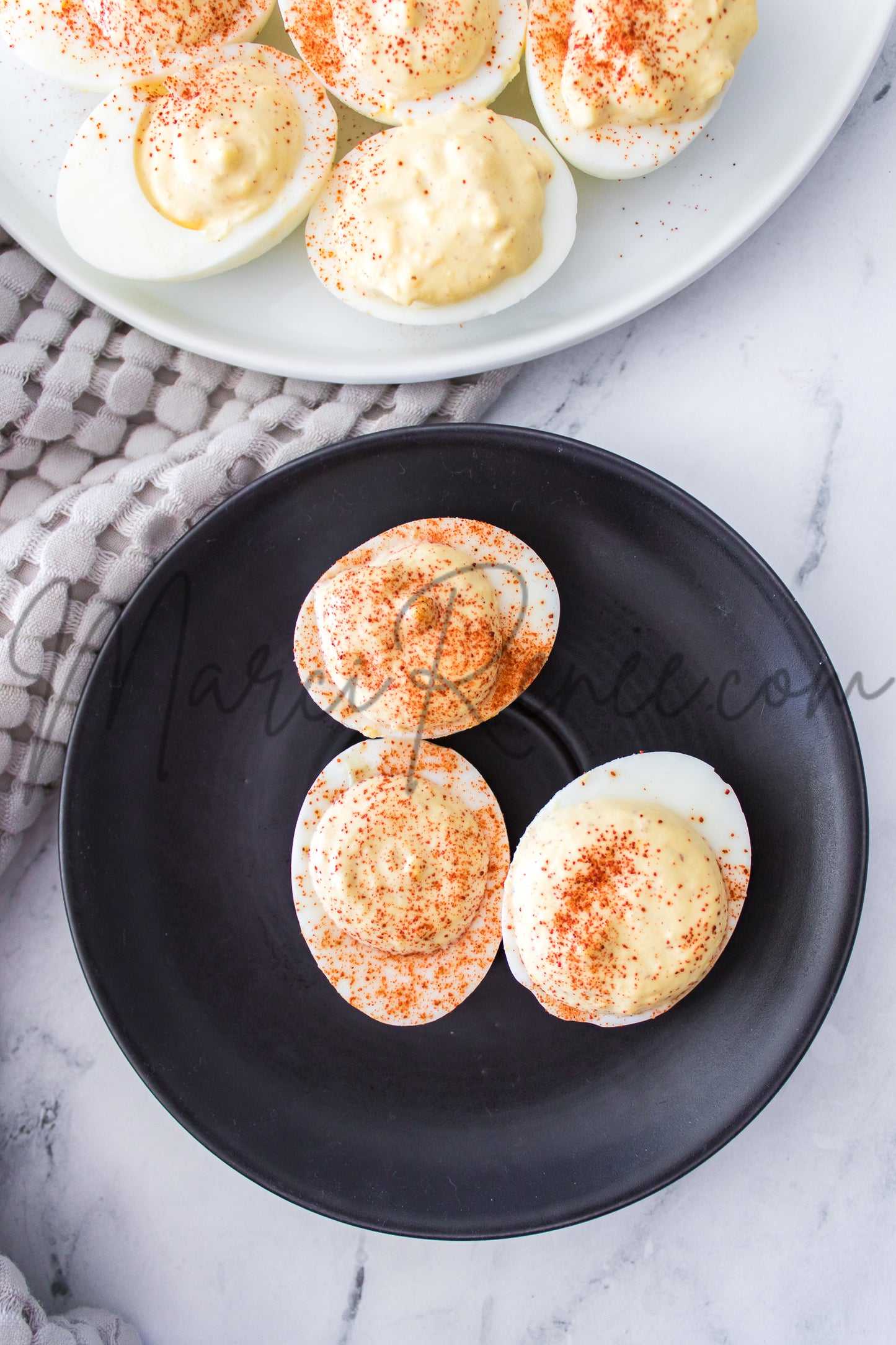 Spicy Mustard Deviled Eggs (Set 4 Semi)