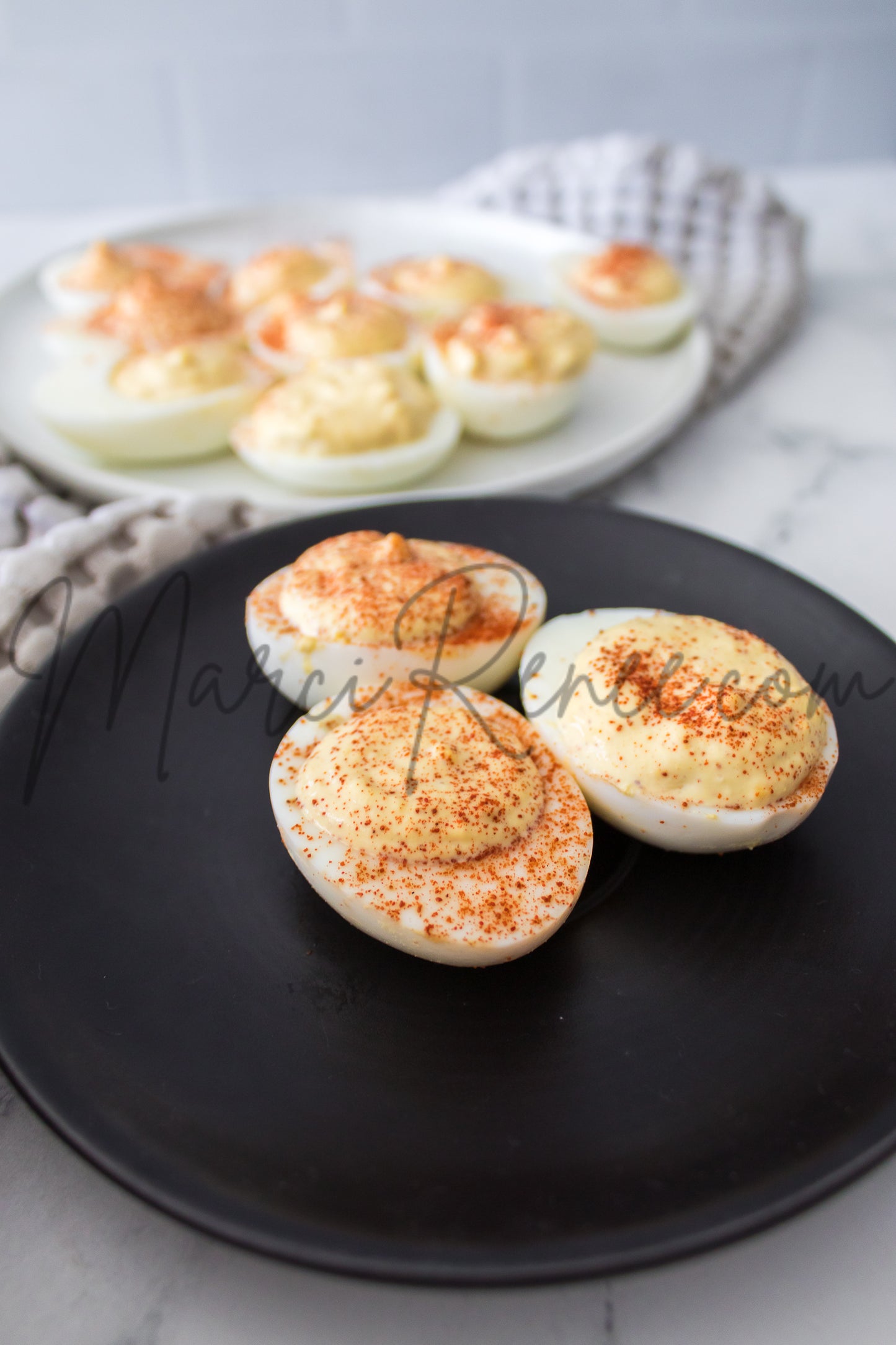 Spicy Mustard Deviled Eggs (Set 4 Semi)