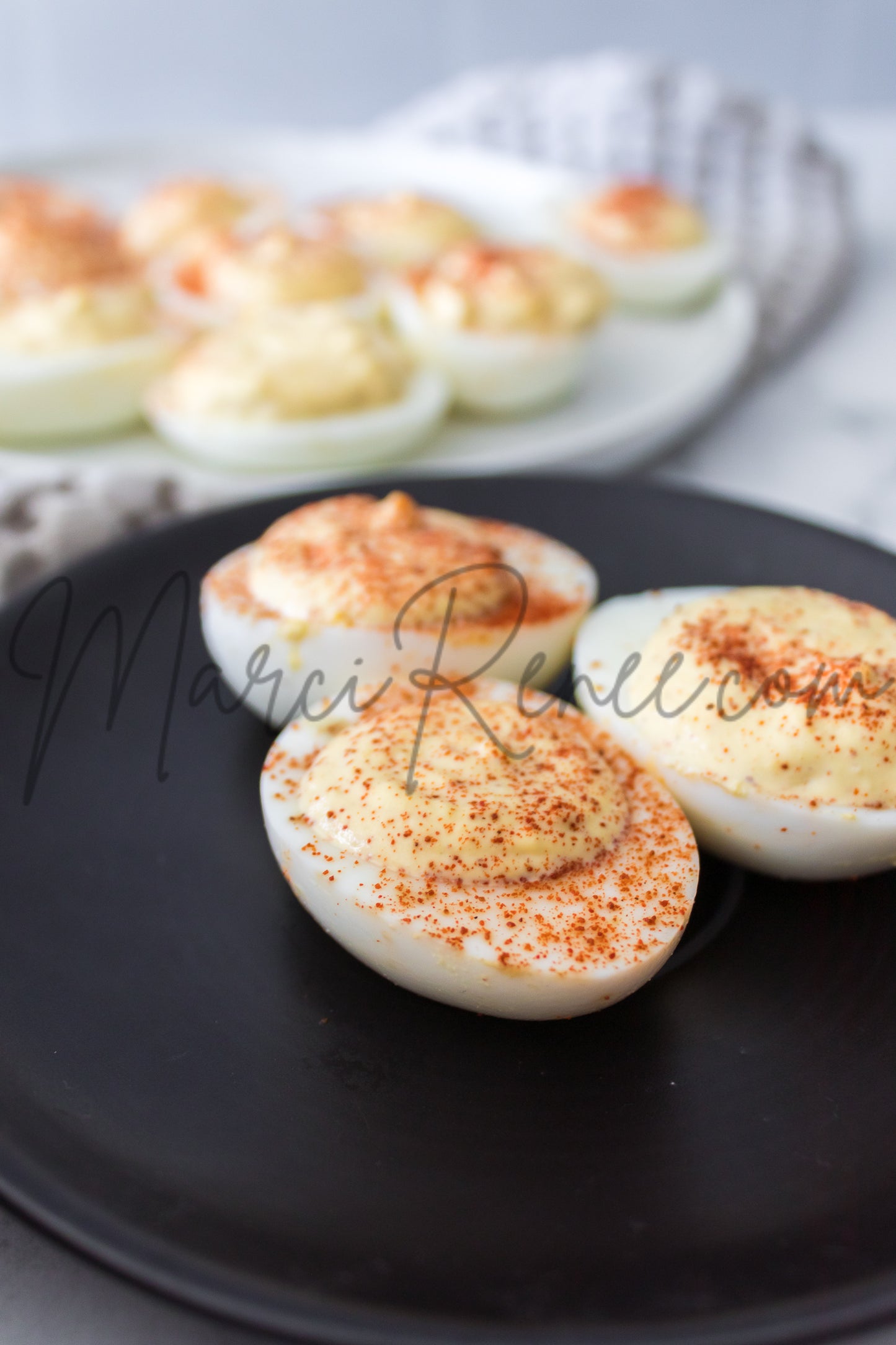 Spicy Mustard Deviled Eggs (Set 4 Semi)