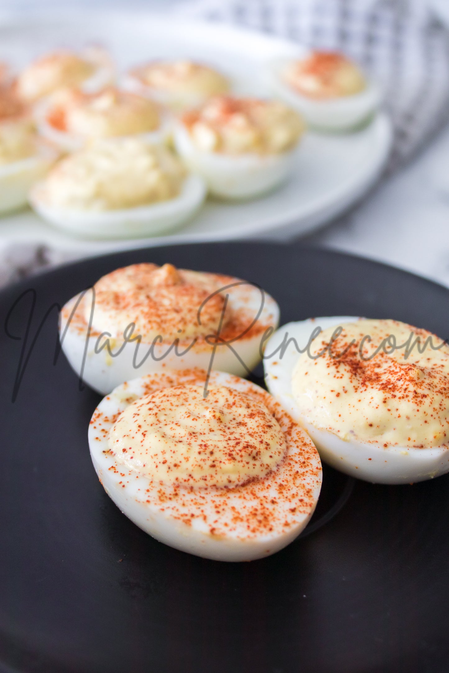 Spicy Mustard Deviled Eggs (Set 4 Semi)