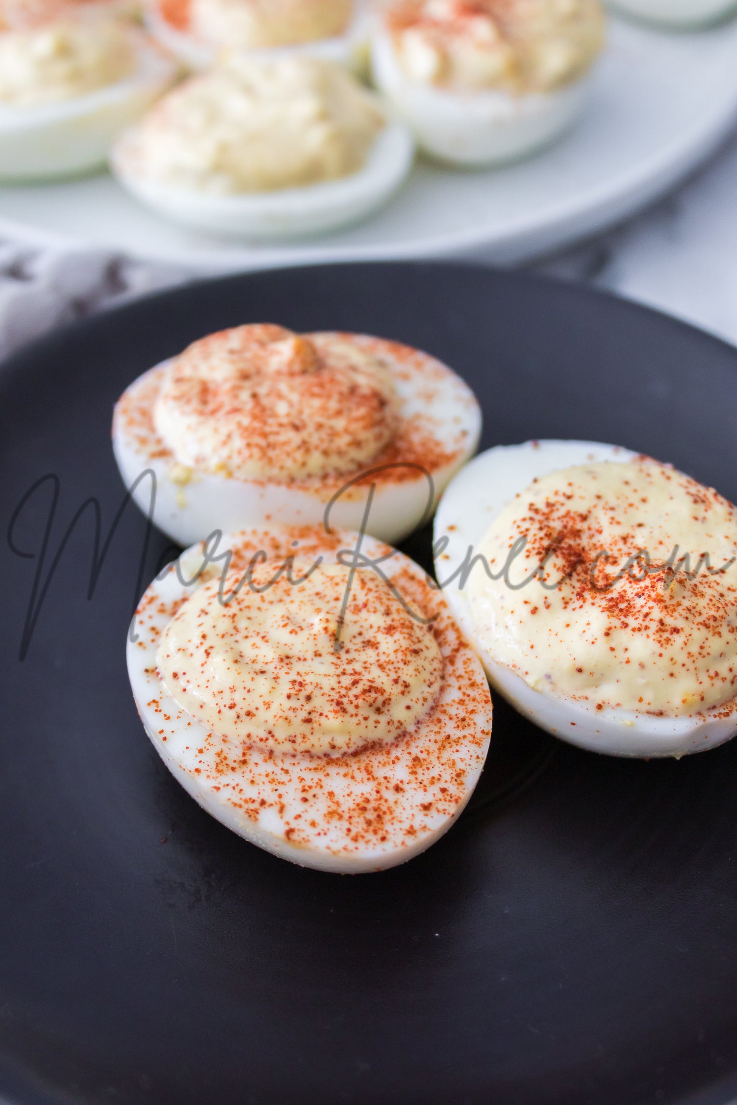 Spicy Mustard Deviled Eggs (Set 4 Semi)