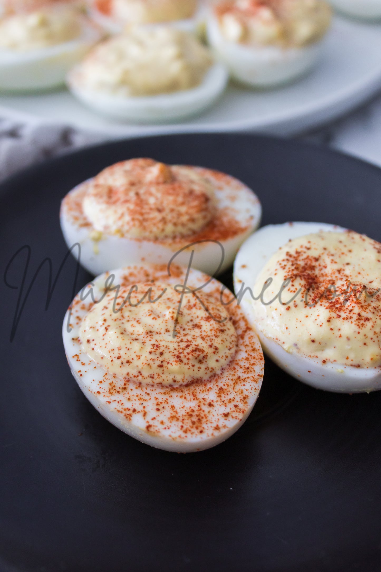 Spicy Mustard Deviled Eggs (Set 4 Semi)