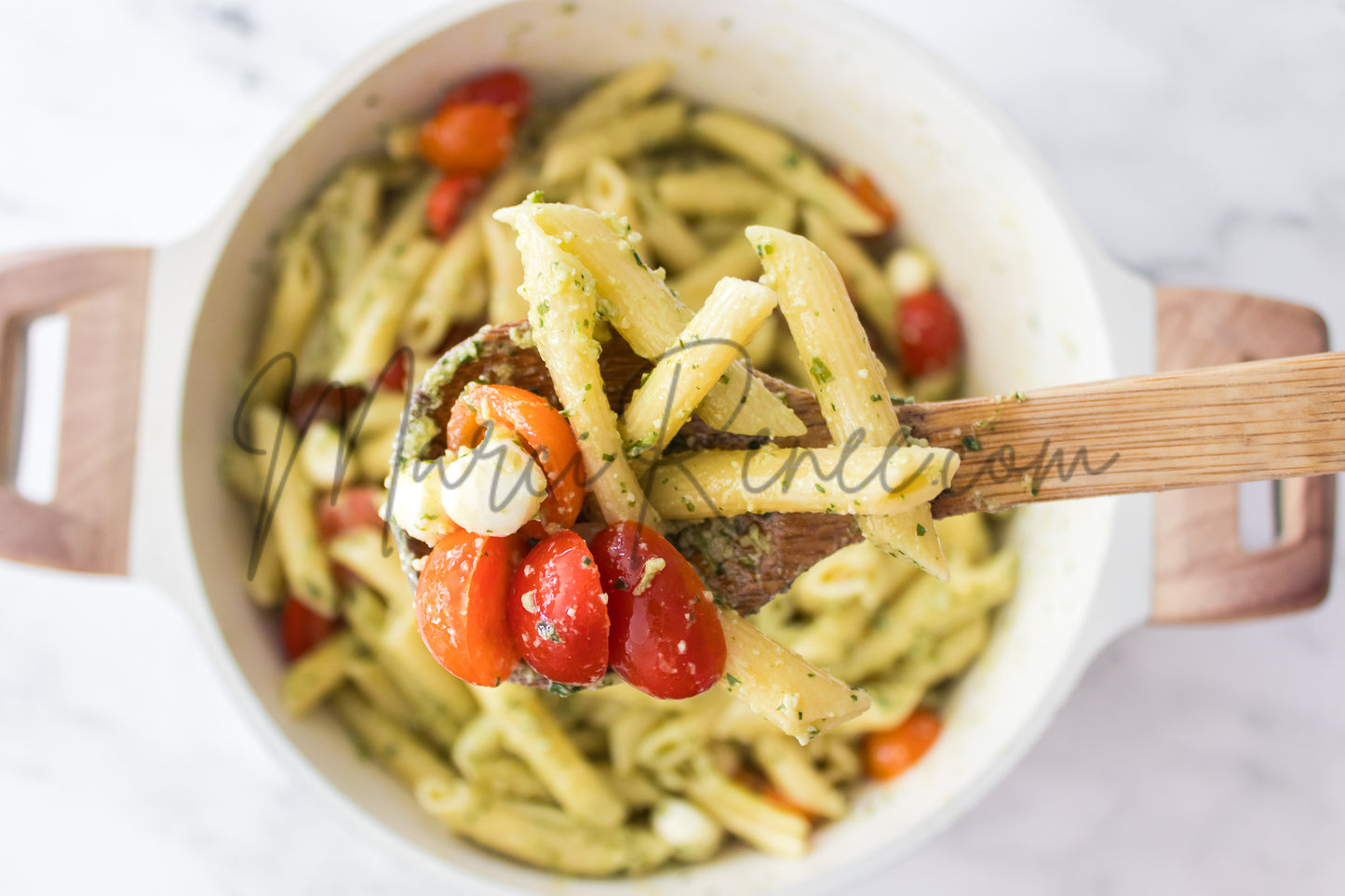 Exclusive: Caprese Pesto Pasta Salad
