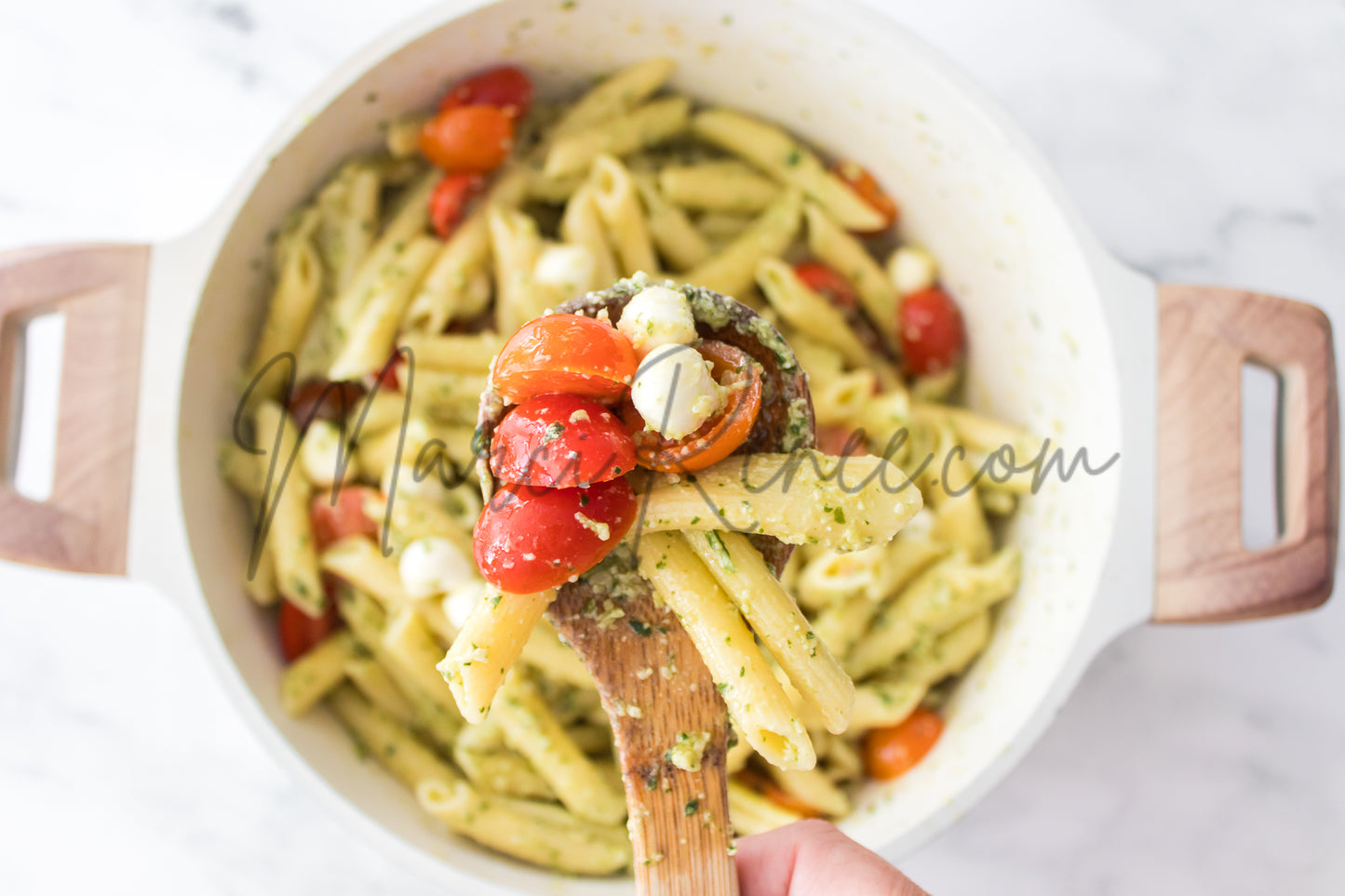 Exclusive: Caprese Pesto Pasta Salad