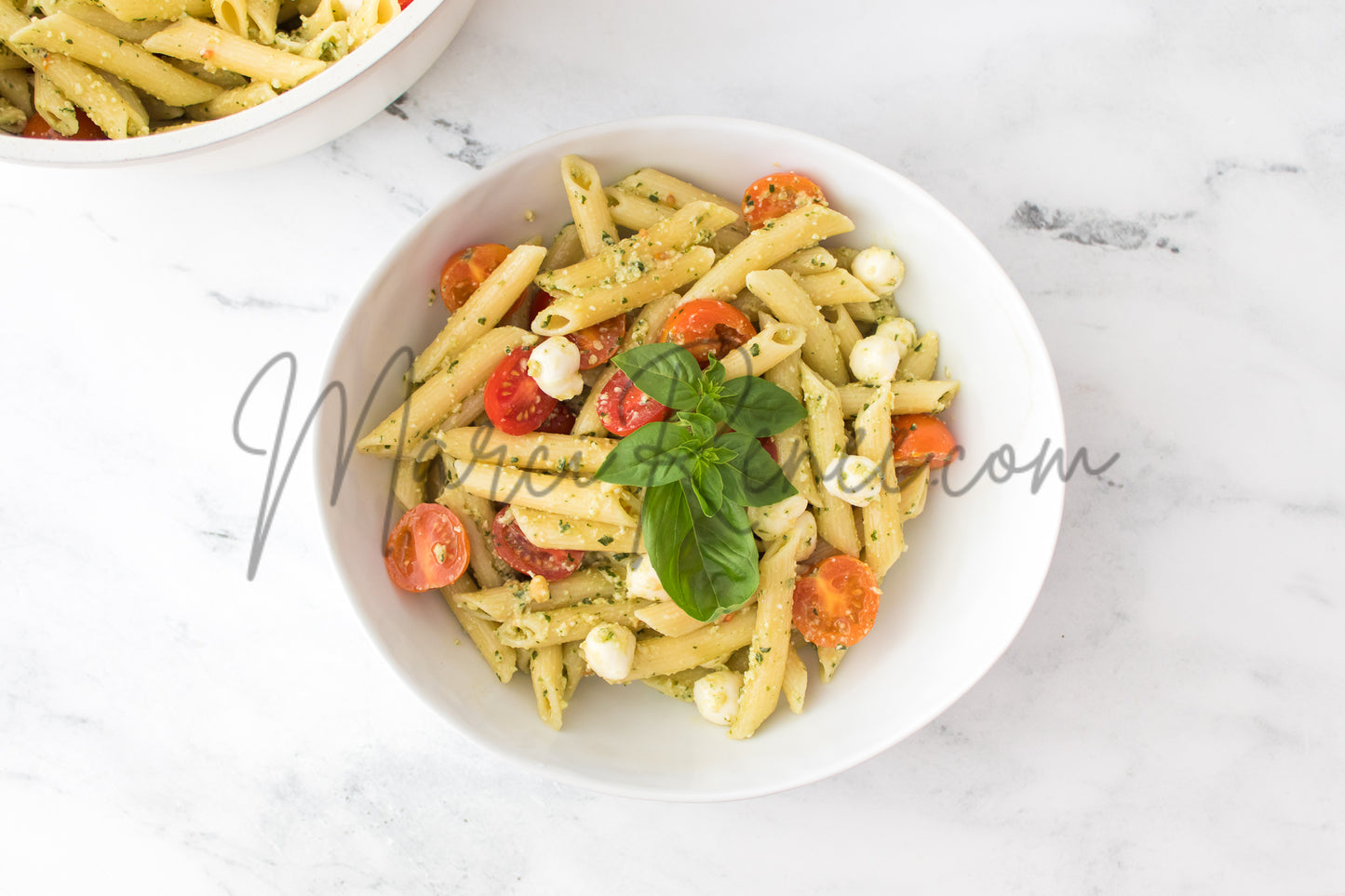 Exclusive: Caprese Pesto Pasta Salad