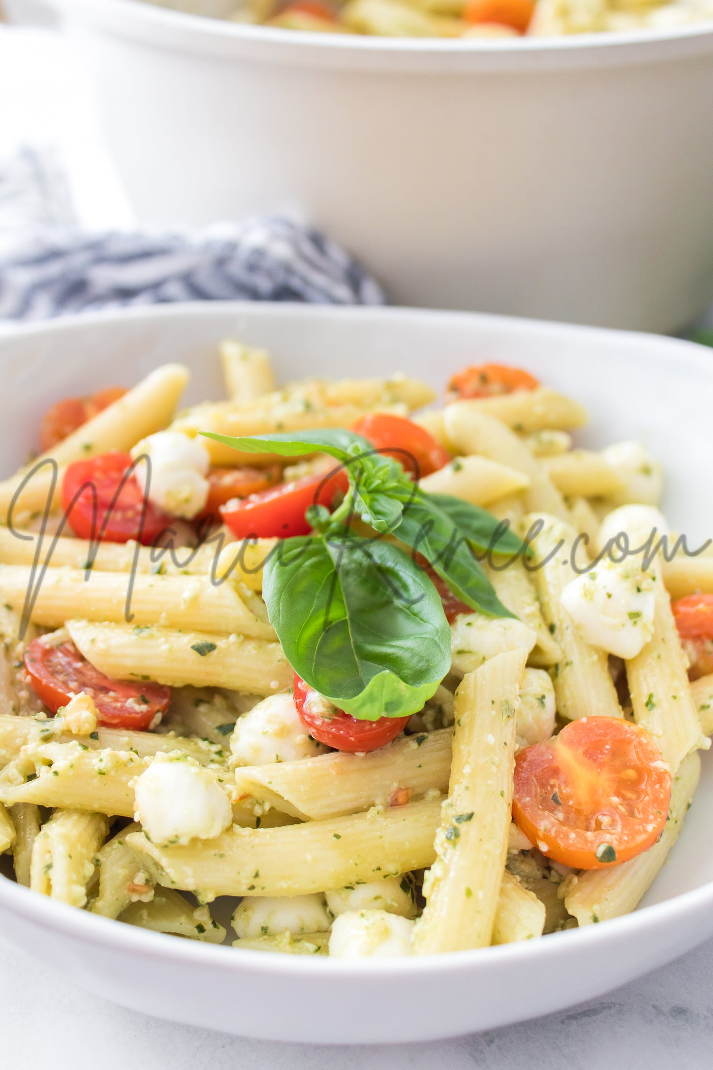 Exclusive: Caprese Pesto Pasta Salad