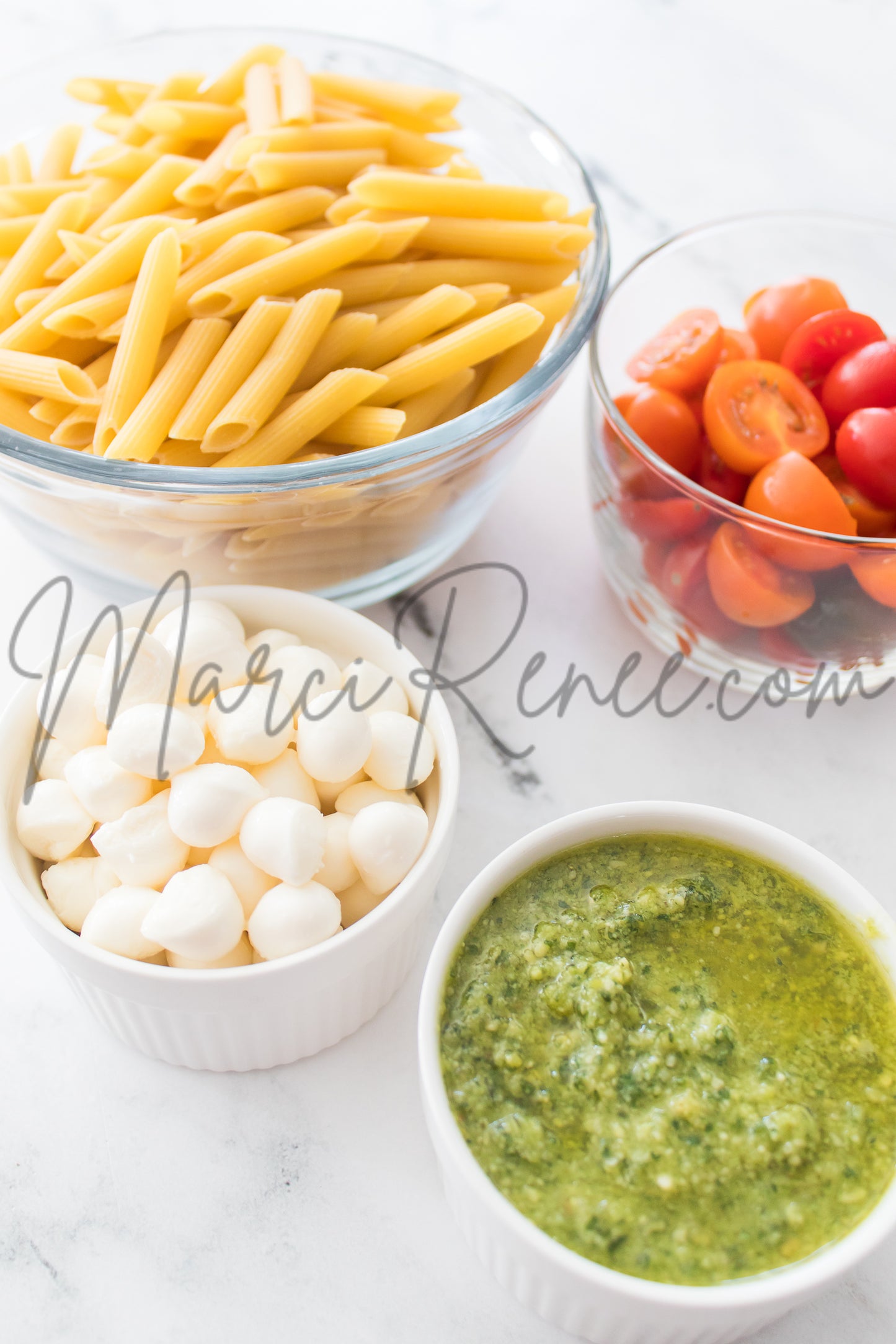 Exclusive: Caprese Pesto Pasta Salad