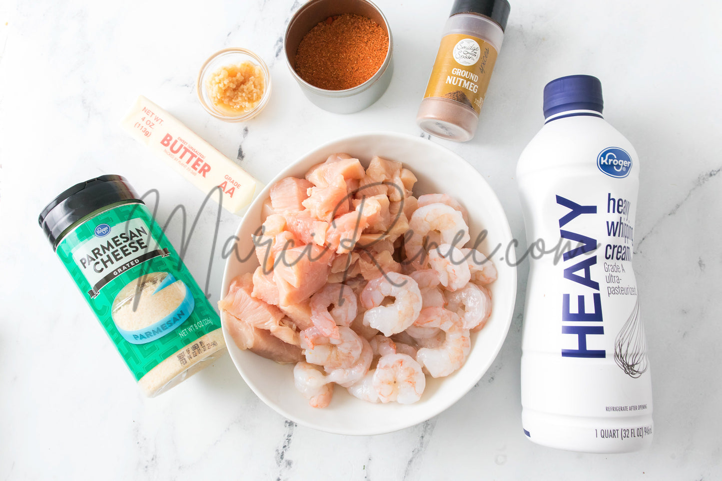 Air Fryer Chicken & Shrimp Alfredo (PLR)