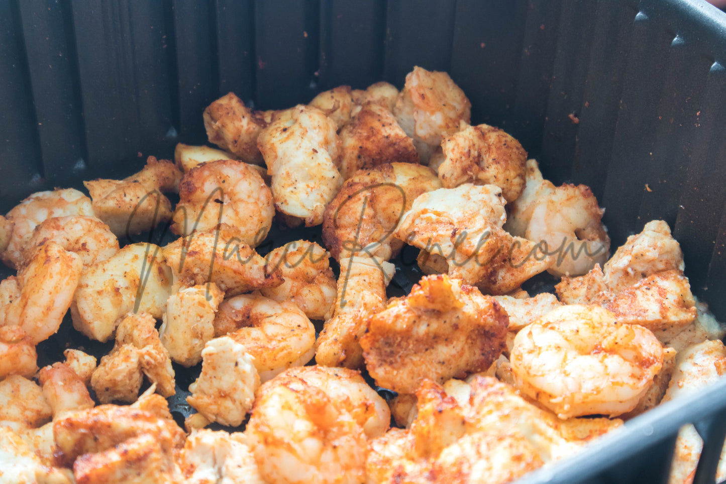 Air Fryer Chicken & Shrimp Alfredo (PLR)