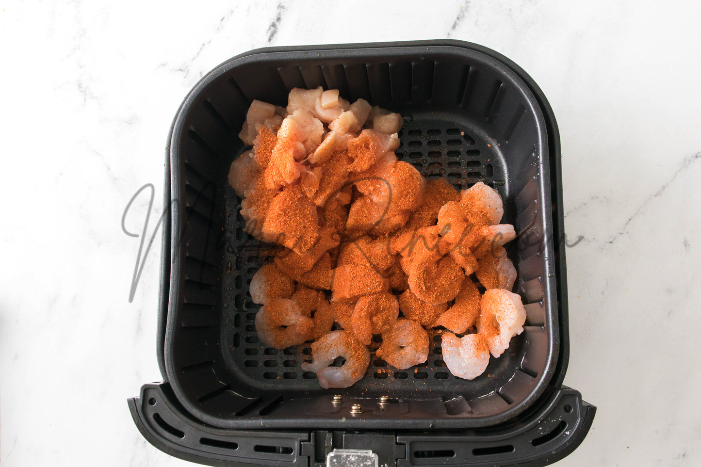 Air Fryer Chicken & Shrimp Alfredo (PLR)