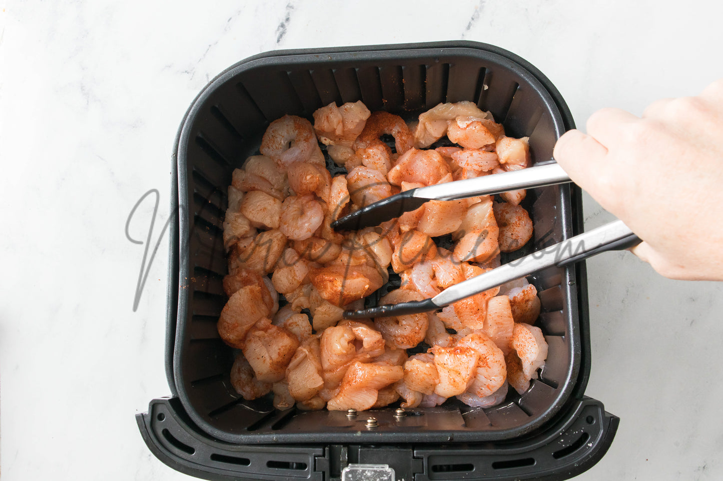 Air Fryer Chicken & Shrimp Alfredo (PLR)