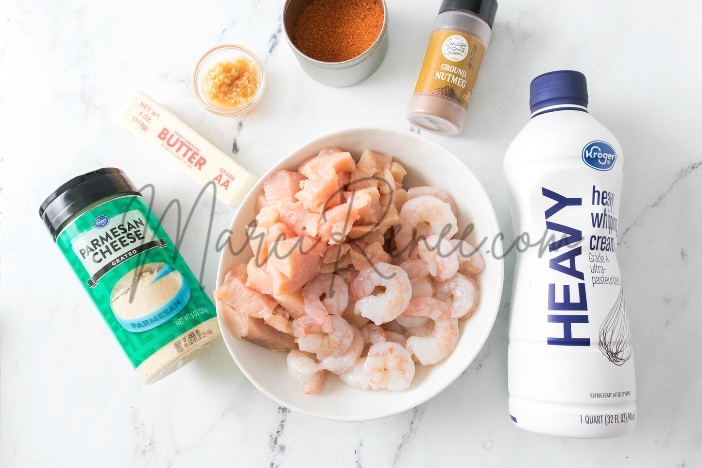 Air Fryer Chicken & Shrimp Alfredo (PLR)