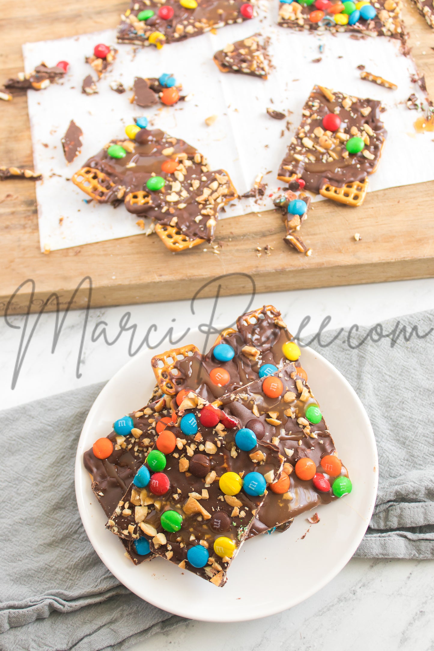 Chocolate Caramel Pretzel Bark (PLR)