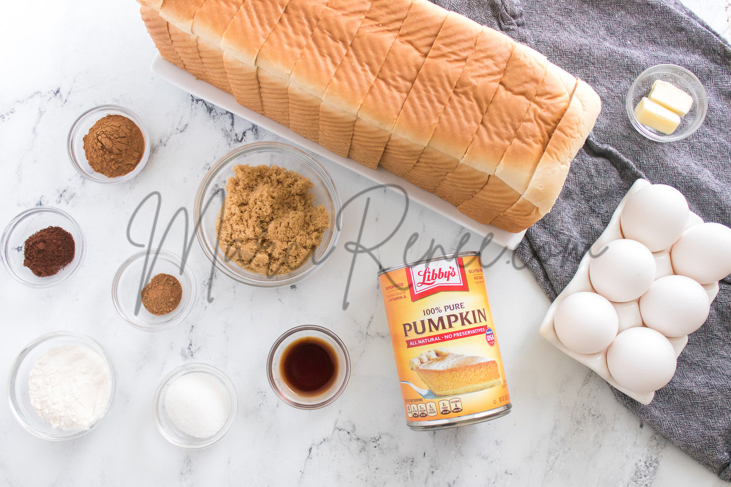 Pumpkin French Toast Bake (PLR)