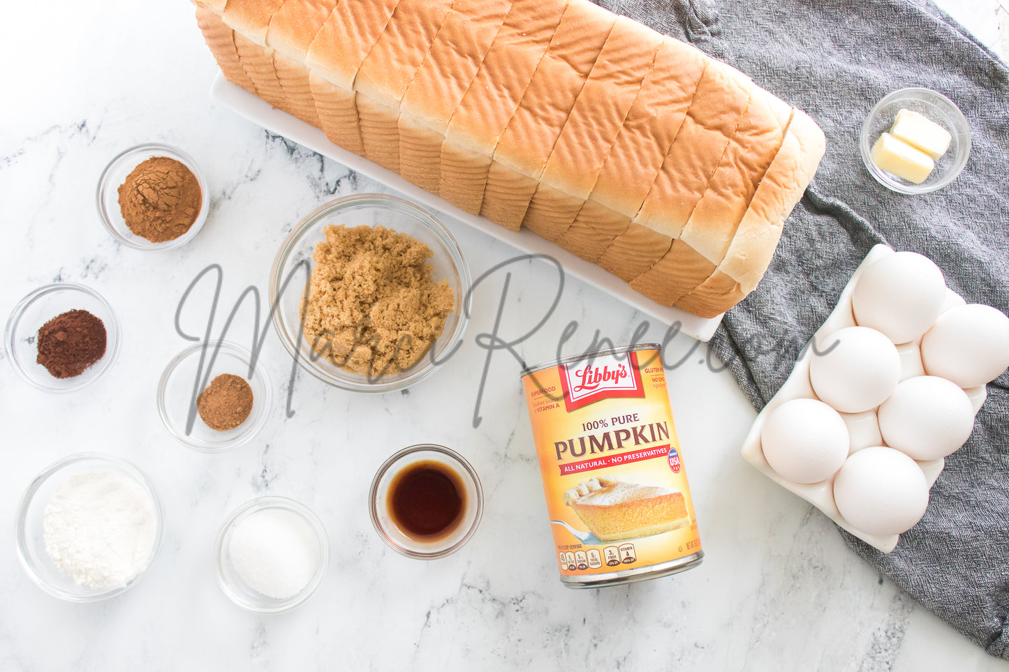 Pumpkin French Toast Bake (PLR)