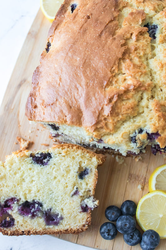 Cream Cheese Lemon Blueberry Bread