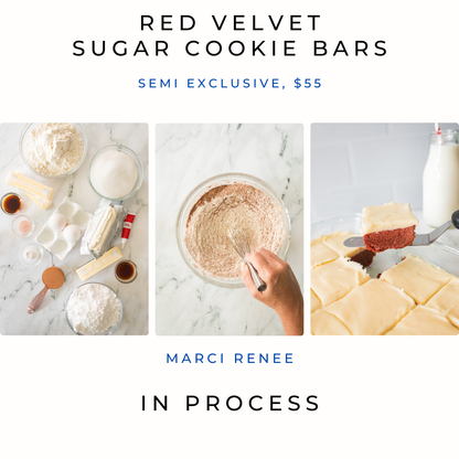 Red Velvet Sugar Cookie Bars (Semi)