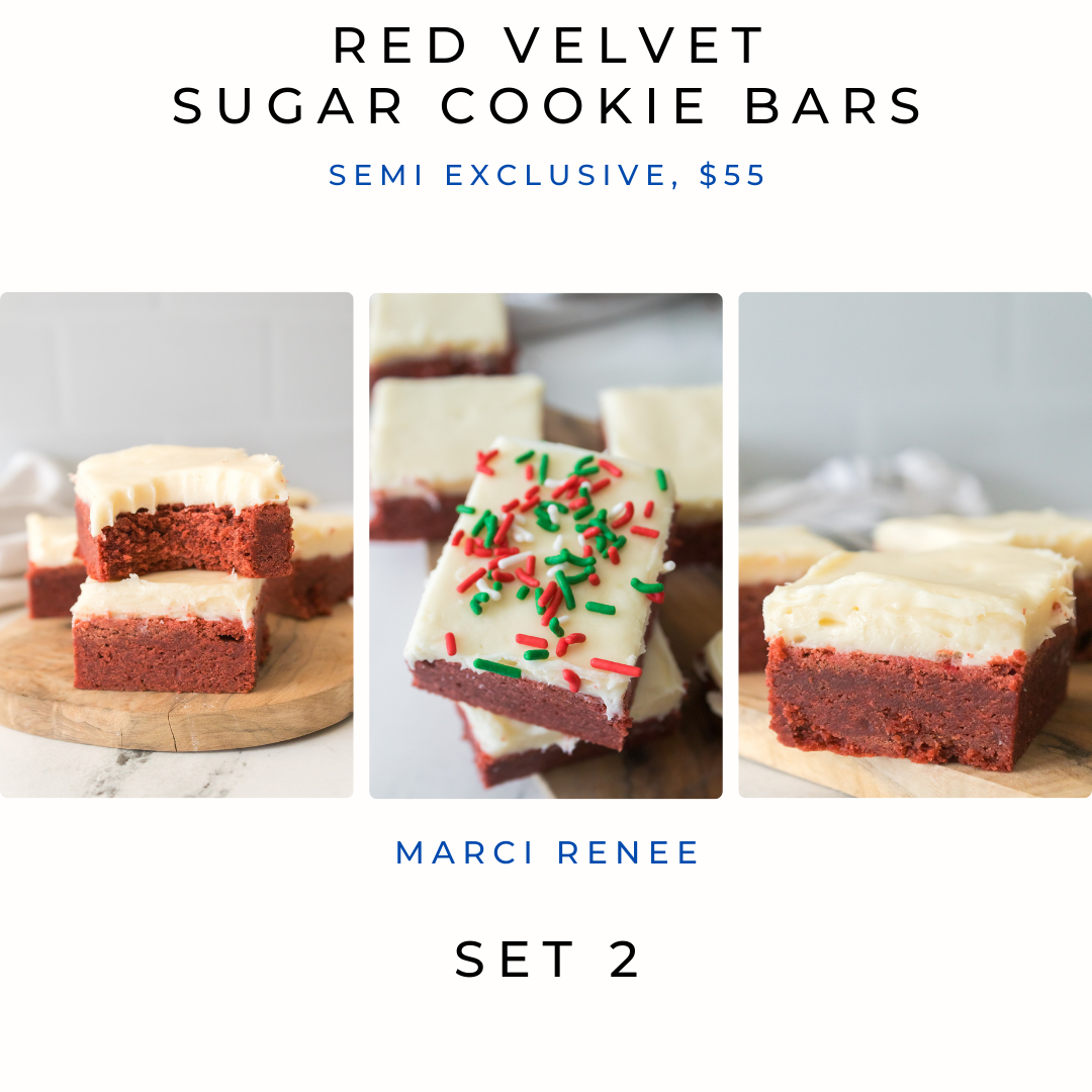 Red Velvet Sugar Cookie Bars (Semi)