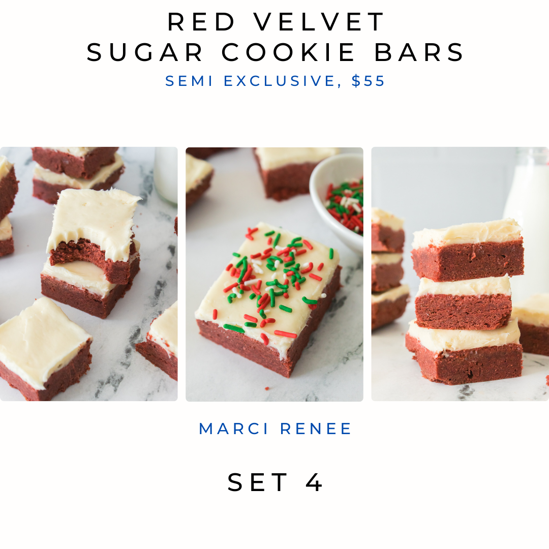 Red Velvet Sugar Cookie Bars (Semi)