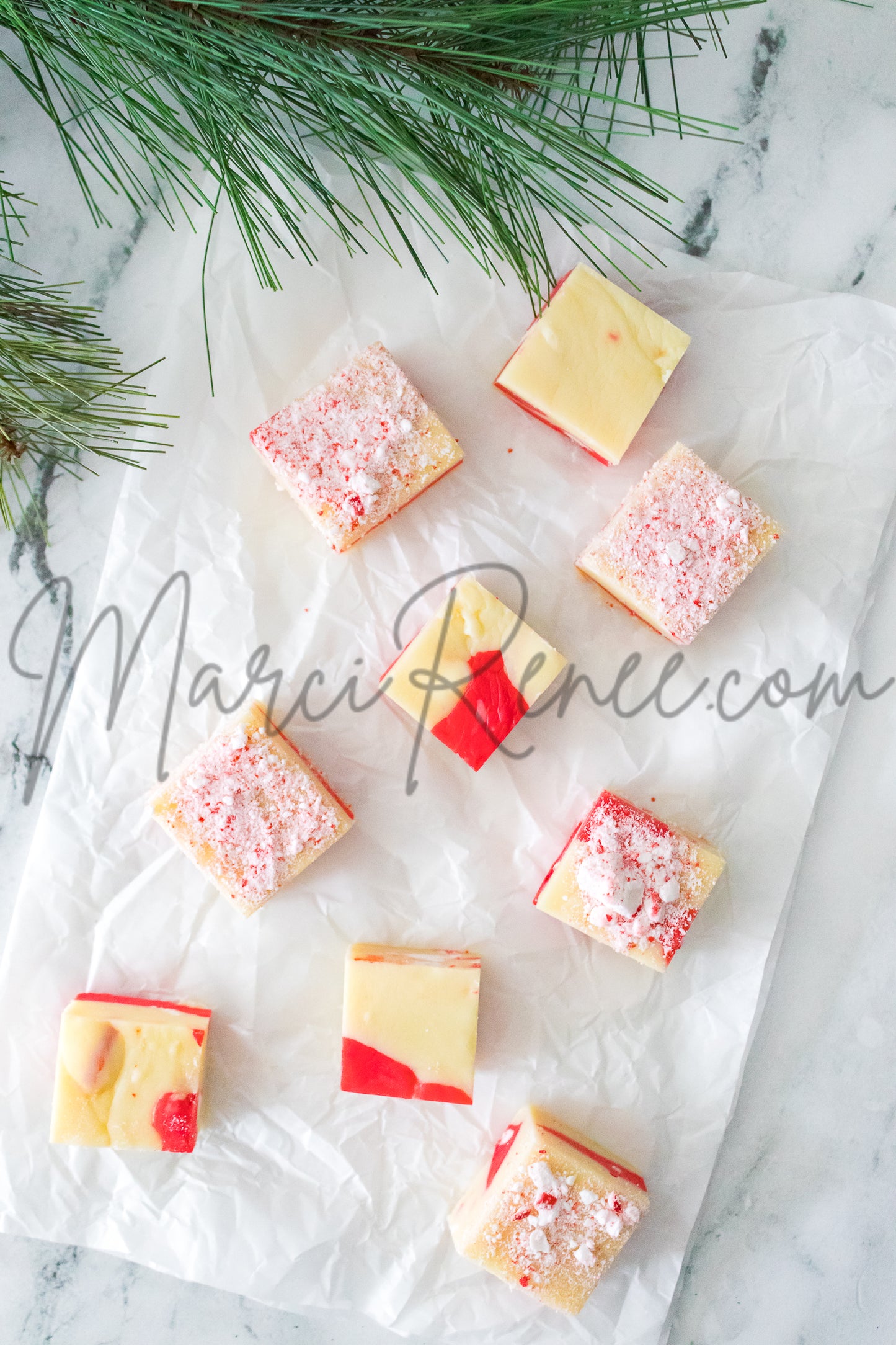 Candy Cane Fudge (Semi)