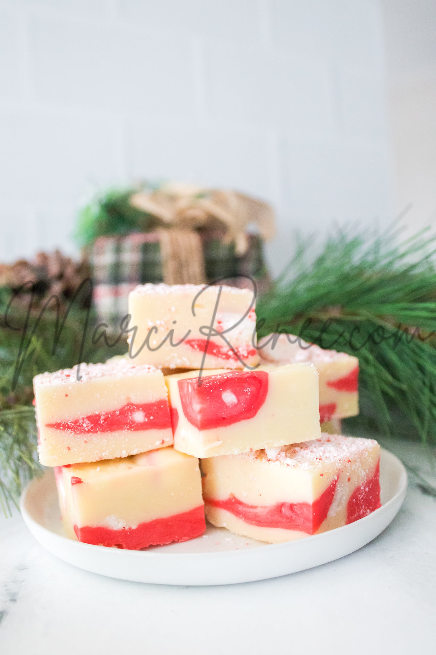 Candy Cane Fudge (Semi)