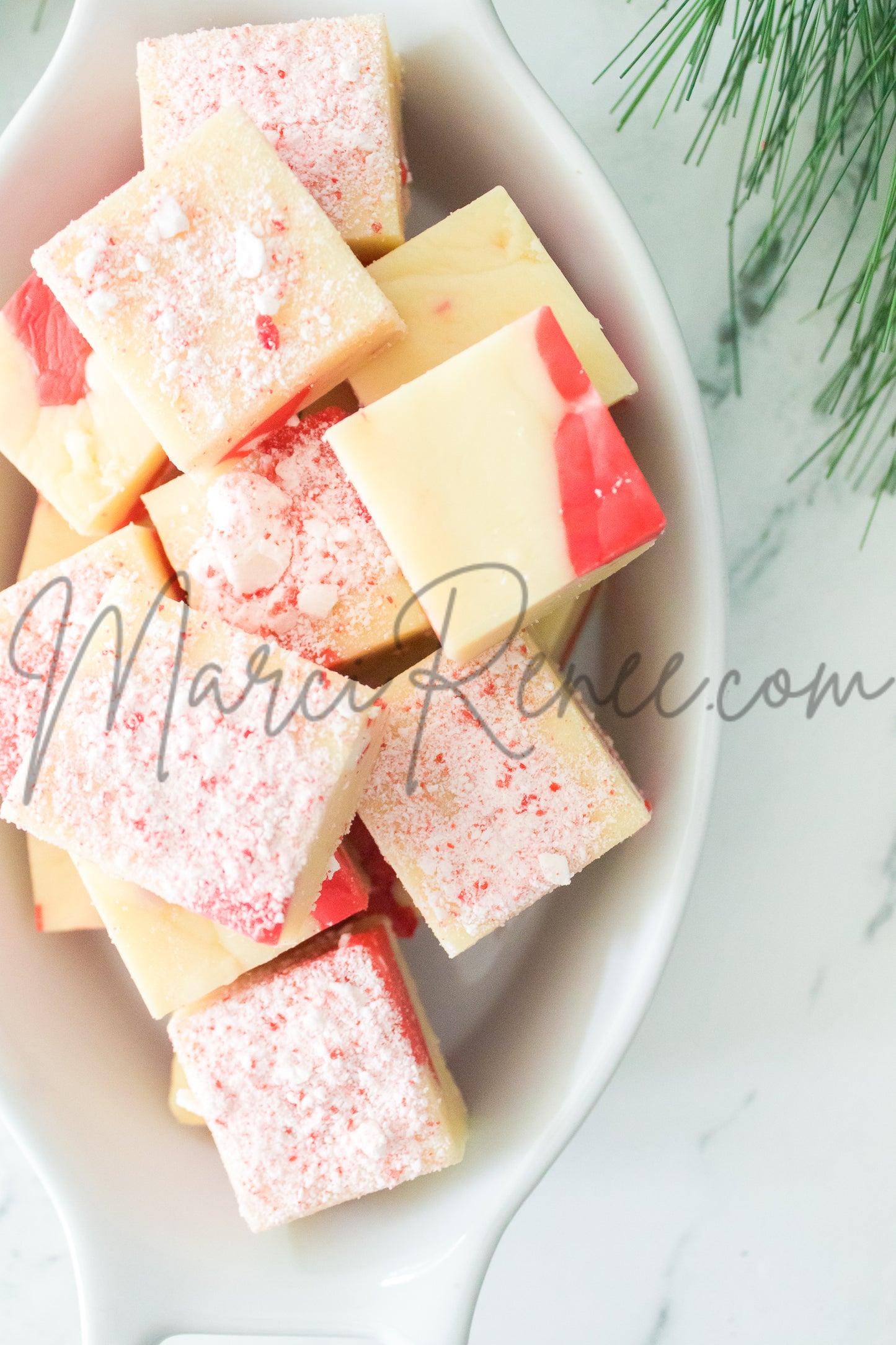 Candy Cane Fudge (Semi)