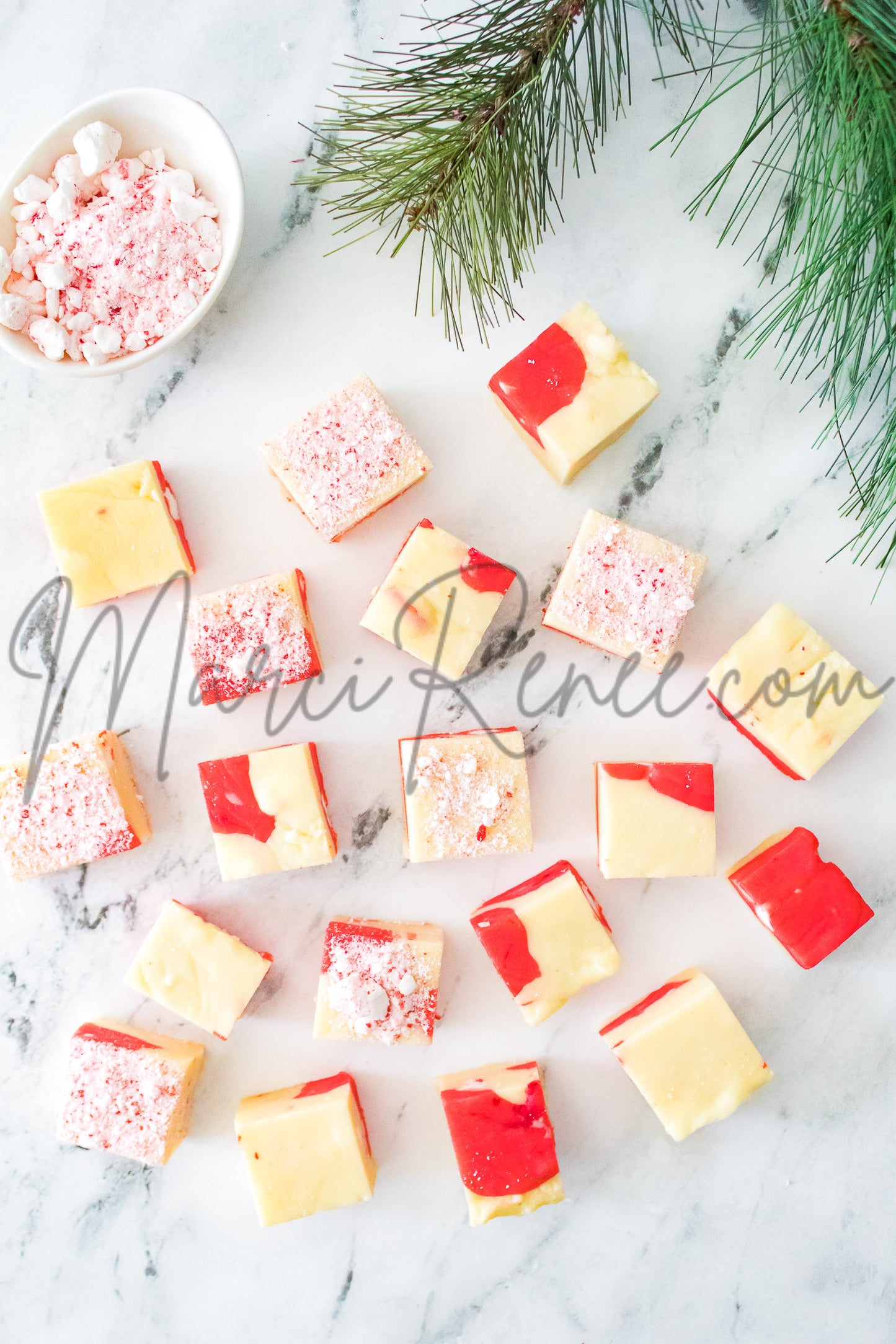 Candy Cane Fudge (Semi)