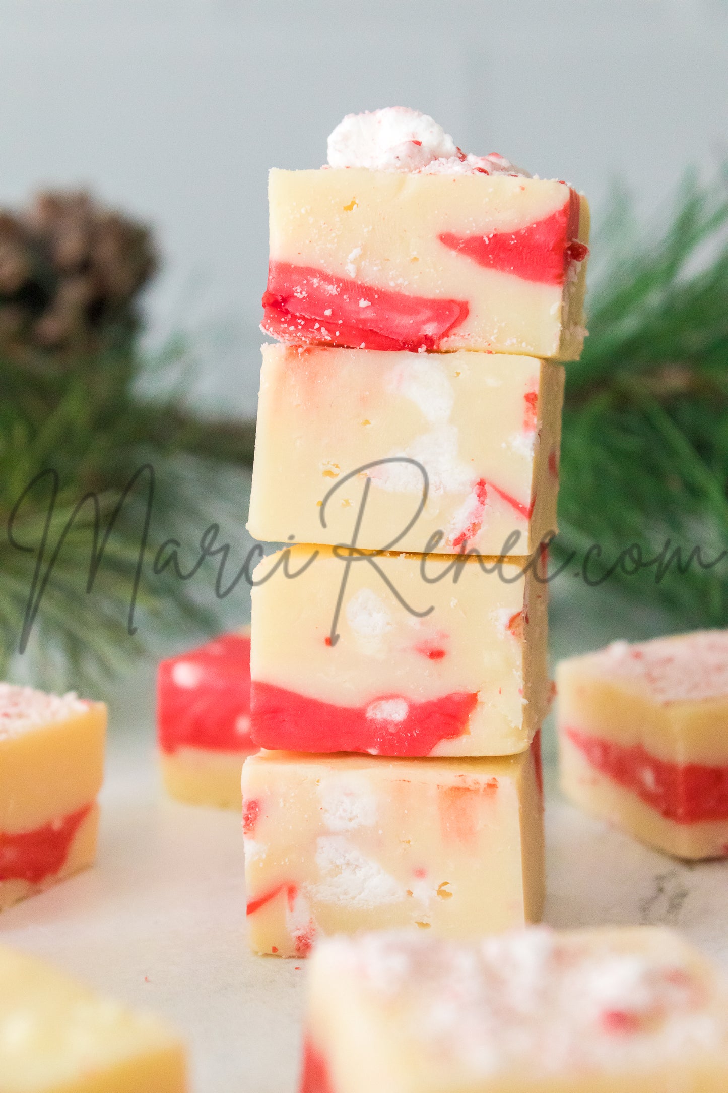 Candy Cane Fudge (Semi)