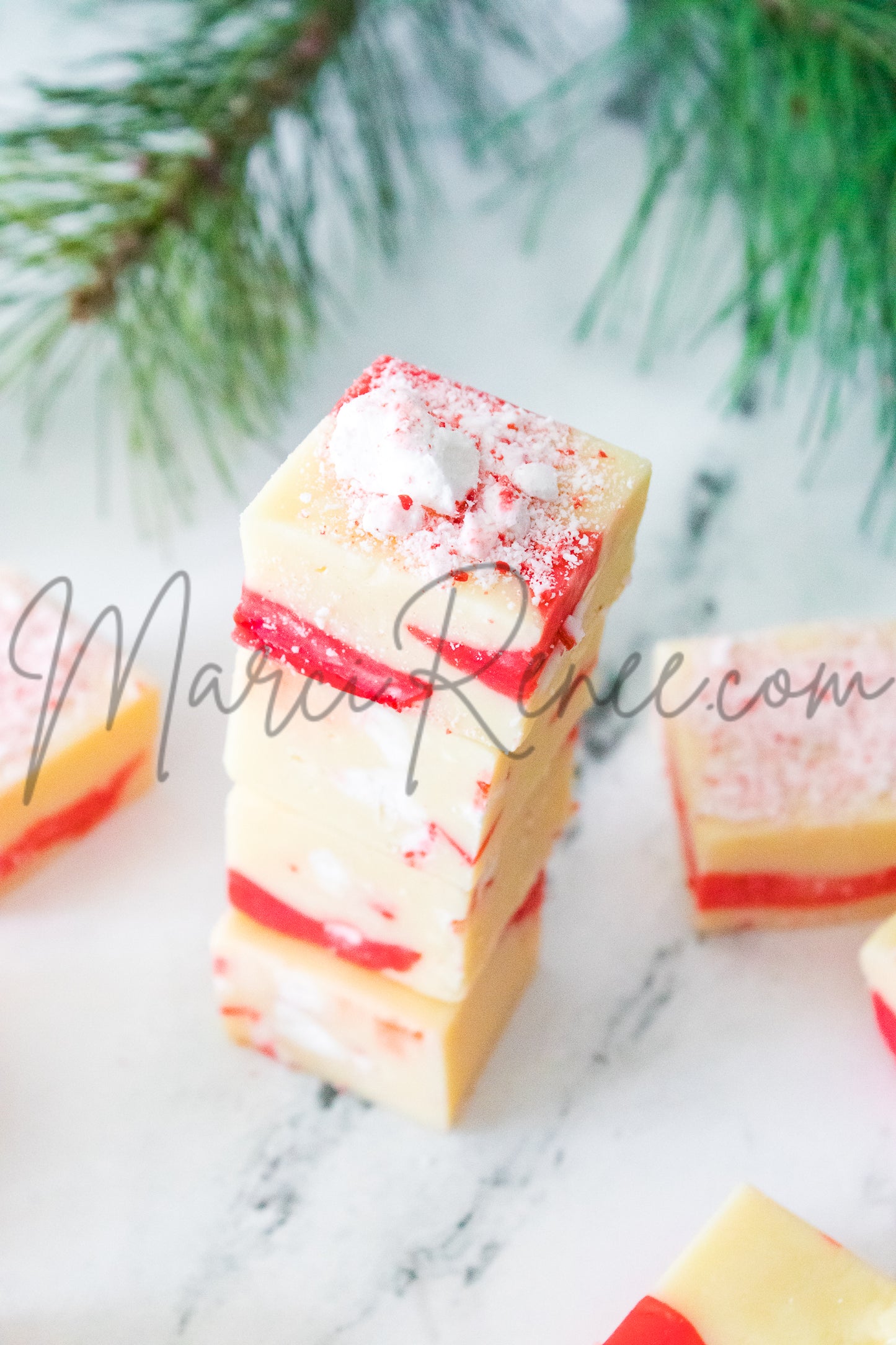 Candy Cane Fudge (Semi)