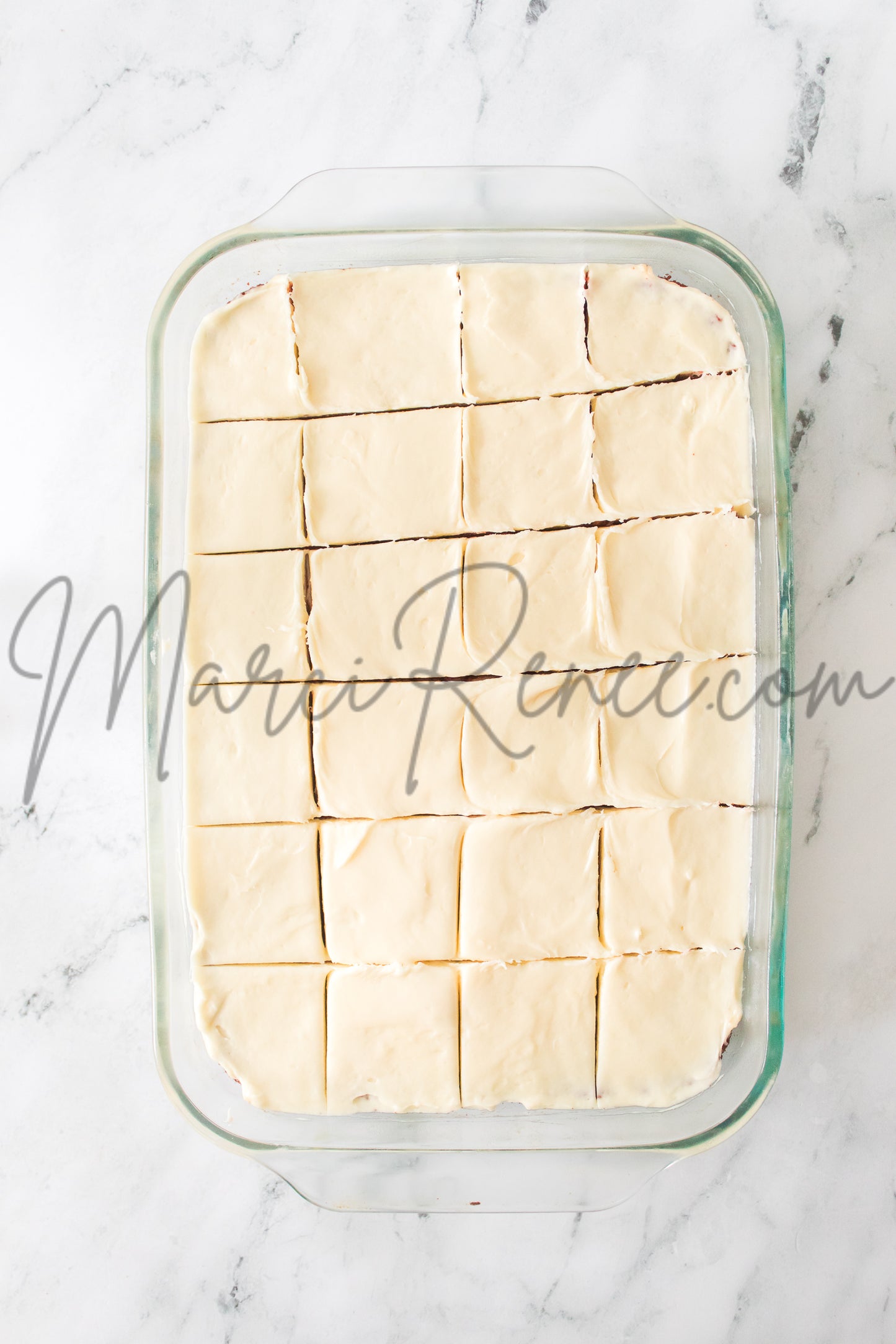 Red Velvet Sugar Cookie Bars (Semi)