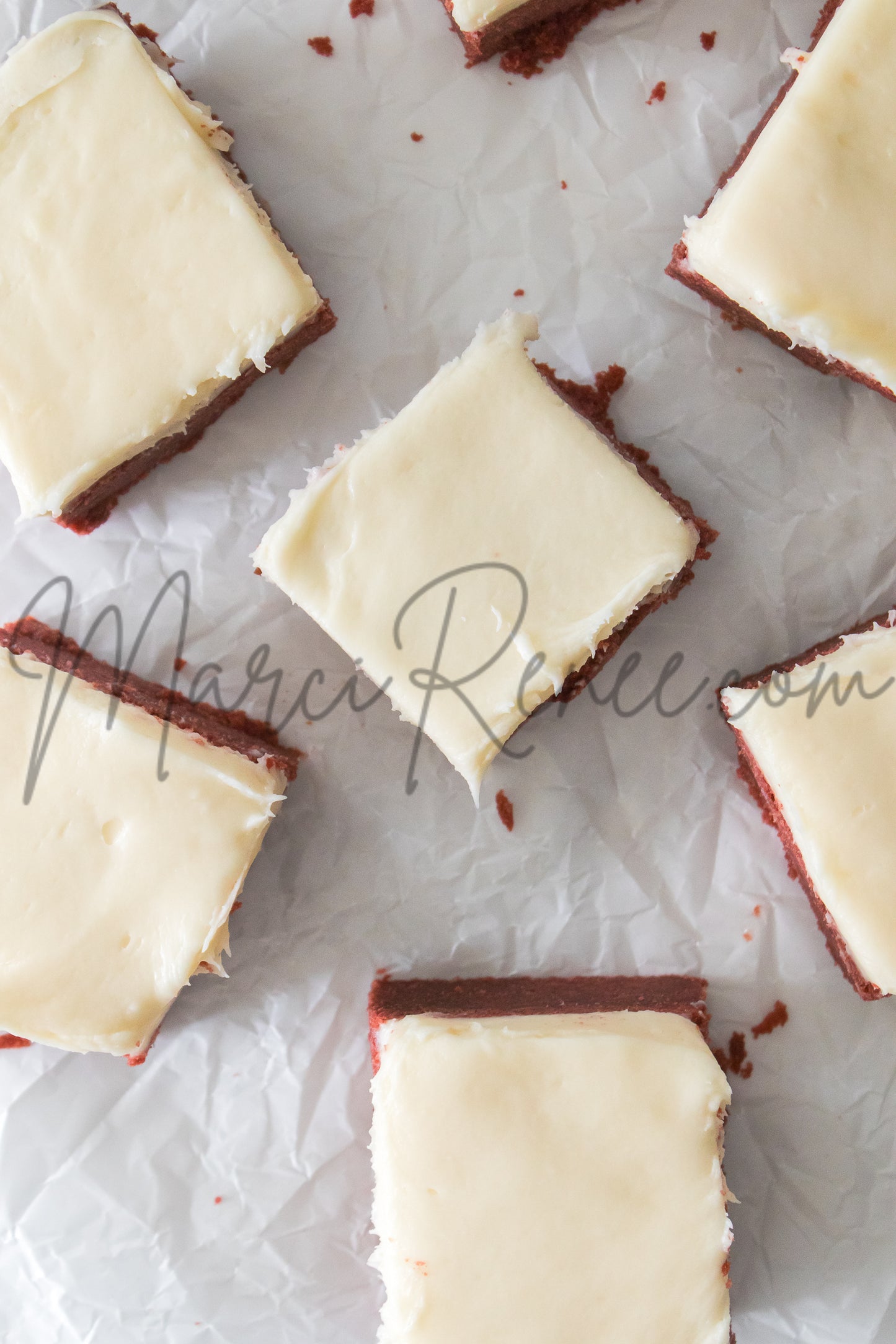 Red Velvet Sugar Cookie Bars (Semi)