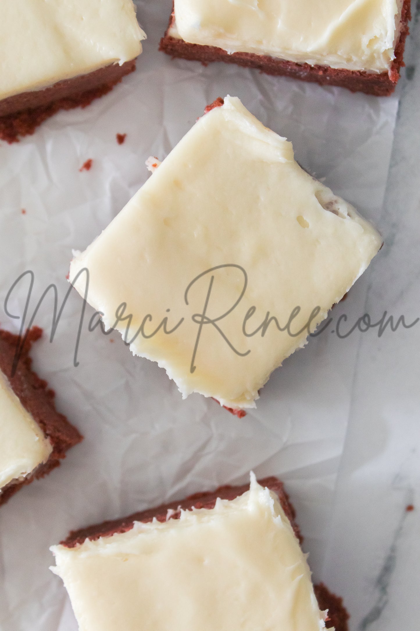 Red Velvet Sugar Cookie Bars (Semi)