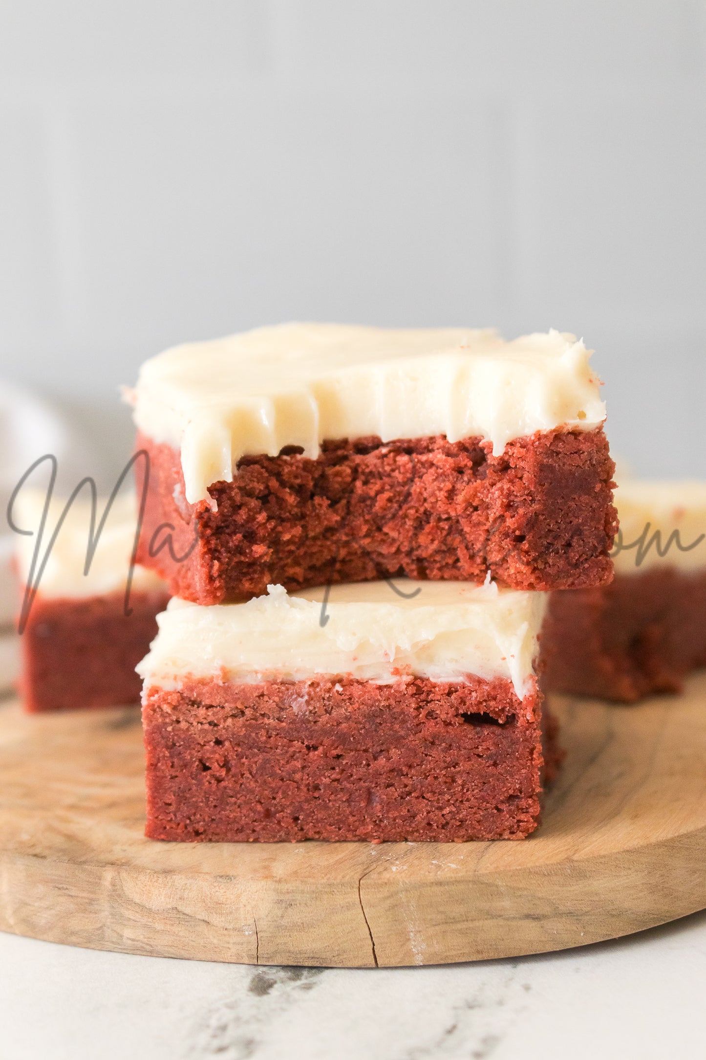 Red Velvet Sugar Cookie Bars (Semi)