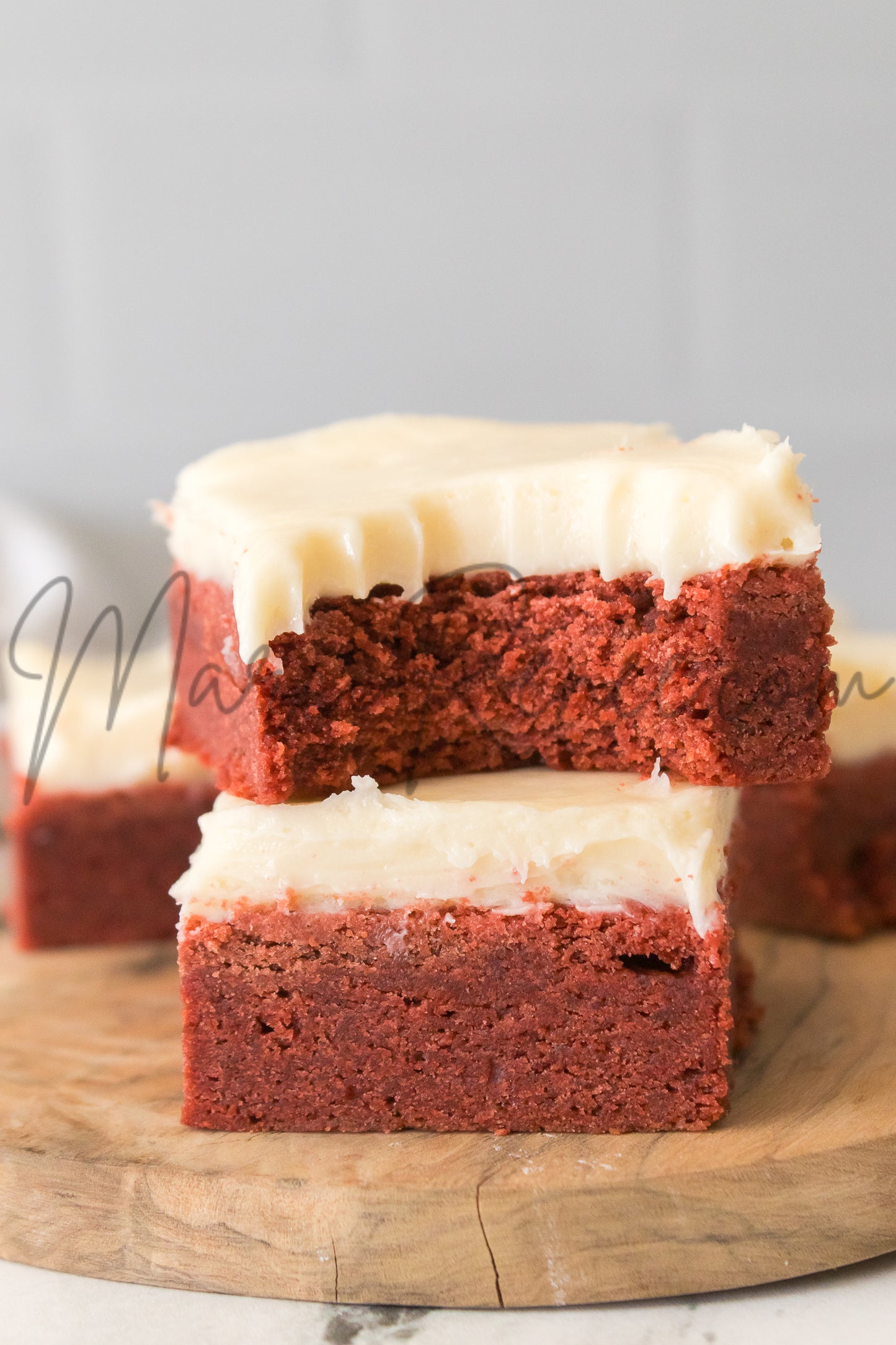 Red Velvet Sugar Cookie Bars (Semi)