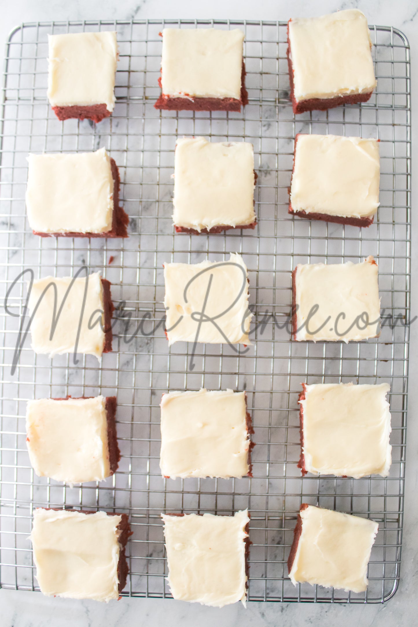 Red Velvet Sugar Cookie Bars (Semi)