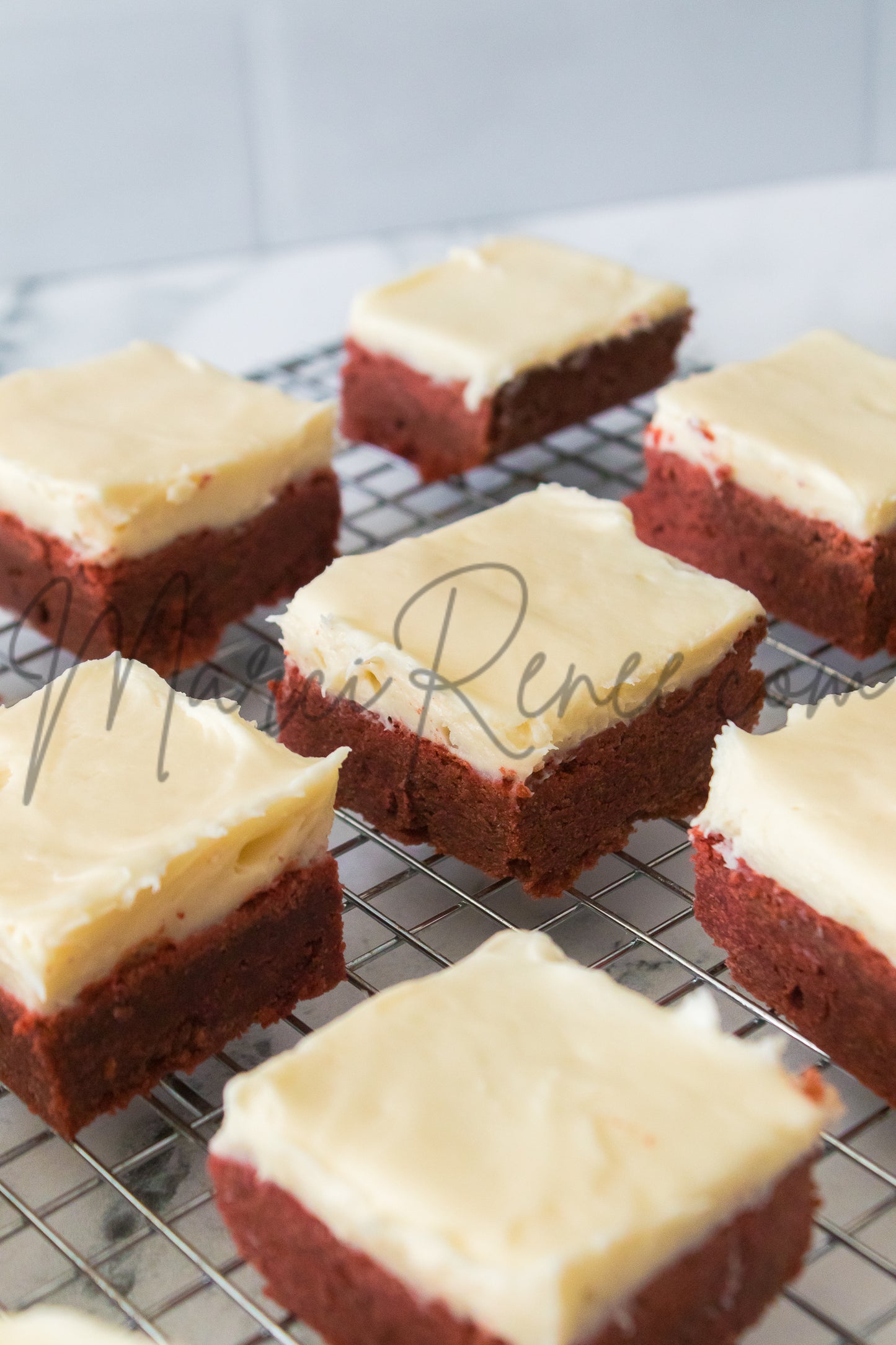 Red Velvet Sugar Cookie Bars (Semi)