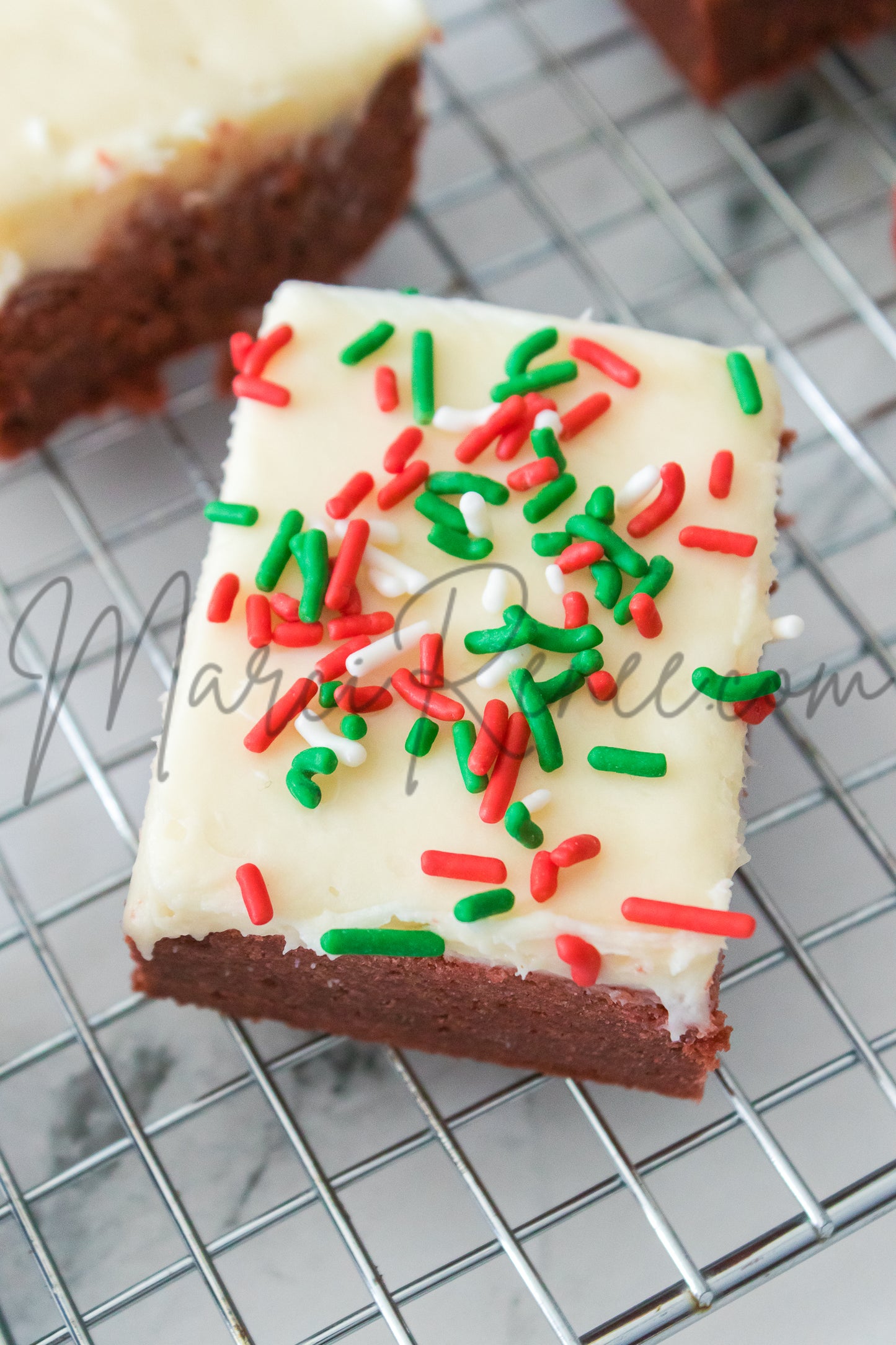 Red Velvet Sugar Cookie Bars (Semi)