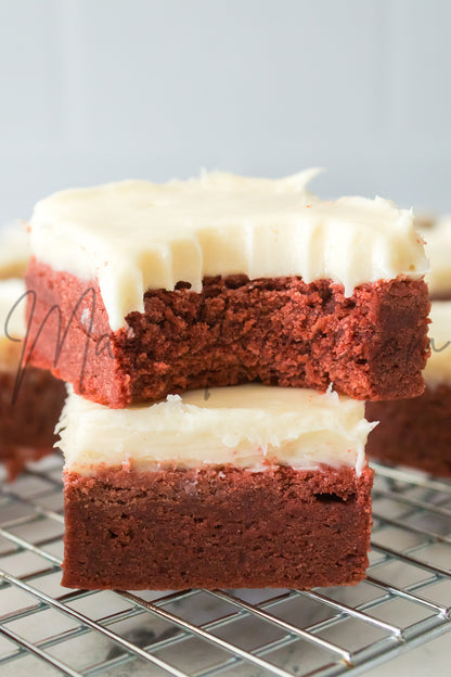 Red Velvet Sugar Cookie Bars (Semi)