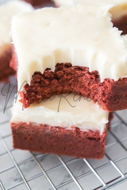 Red Velvet Sugar Cookie Bars (Semi)