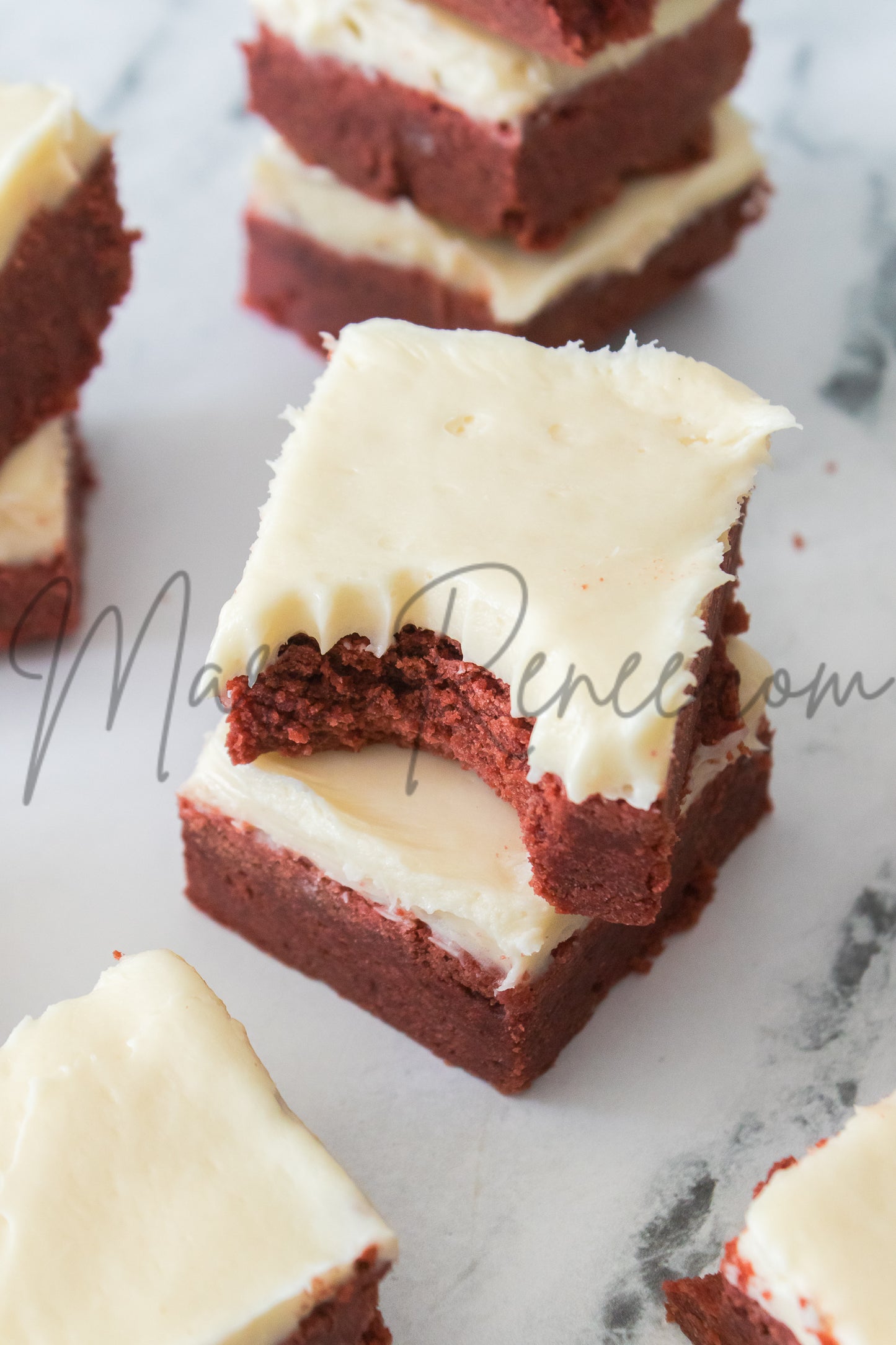 Red Velvet Sugar Cookie Bars (Semi)