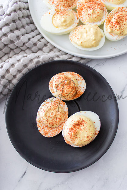 Spicy Mustard Deviled Eggs (Set 4 Semi)