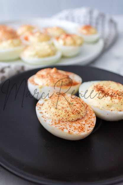 Spicy Mustard Deviled Eggs (Set 4 Semi)