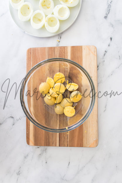 Spicy Mustard Deviled Eggs (Set 3 Semi)