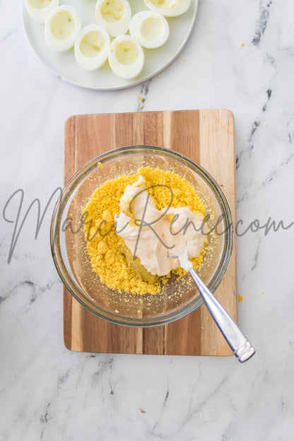 Spicy Mustard Deviled Eggs (Set 3 Semi)