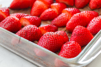 Strawberry Brownies with Chocolate Ganache (Semi With Video)